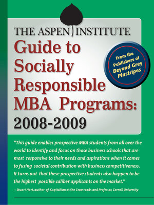 cover image of The Aspen Institute Guide to Socially Responsible MBA Programs